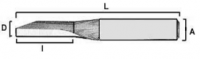 Frezy (ploskoe dno) Z=1 HSS sxema